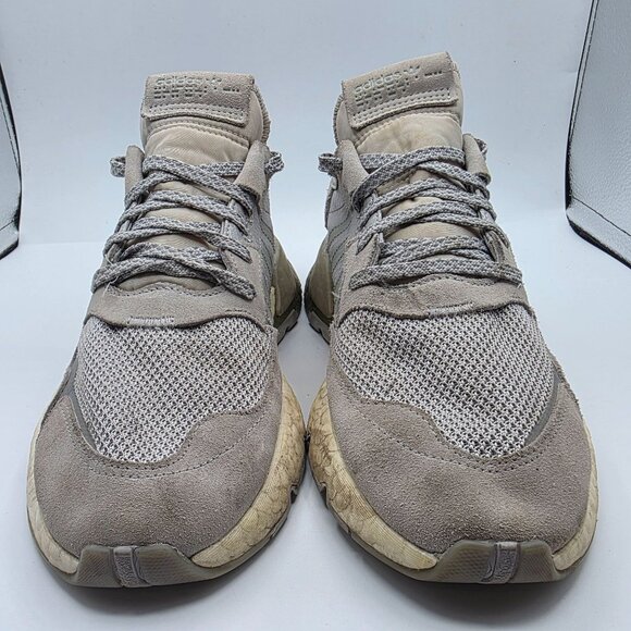 Adidas Nite Jogger Gold Metallic Boost EVM Mens Sise 9 Gray Shoes Athletic Walk main image 11